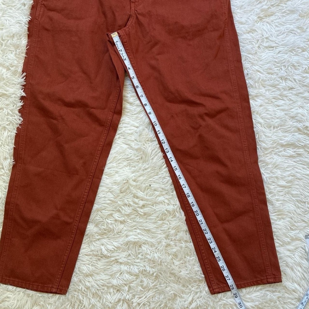 70s Retro Boho Uniqlo U orange chino pants - Picture 4 of 6